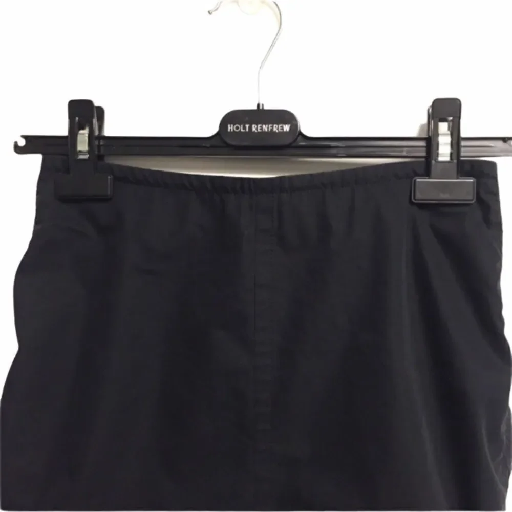 CLUB MONACO Black Lightweight Knee Length Pencil Skirt Side Ruching 0